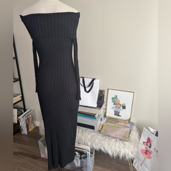SIMON MILLER ribbed off Shoulder maxi dress - Picture 5 of 5
